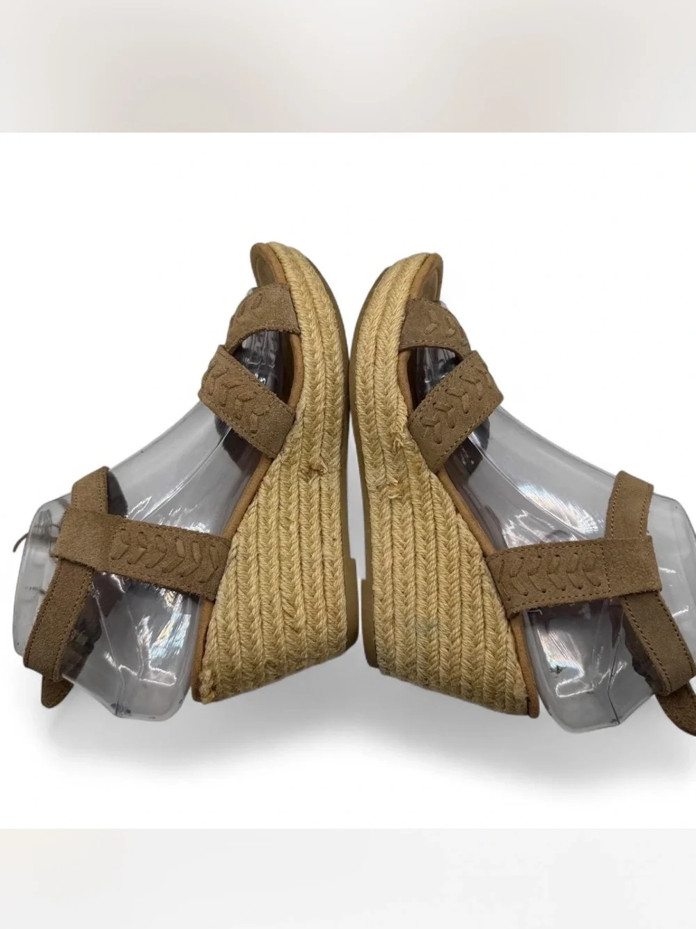 Minnetonka Women's Espadrille Suede wedge sandal